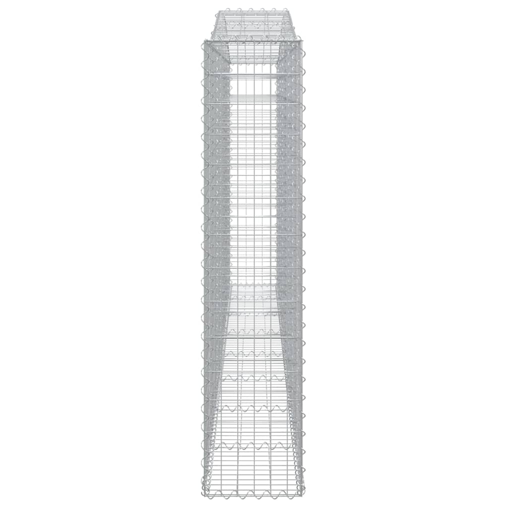 vidaXL Συρματοκιβώτια Τοξωτά 7 τεμ. 400x30x140/160 εκ. Γαλβαν. Ατσάλι - Image 5