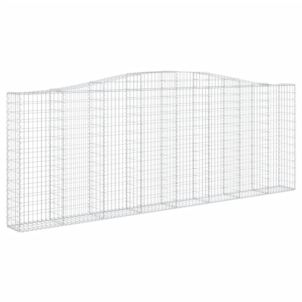 vidaXL Συρματοκιβώτια Τοξωτά 10 τεμ. 400x30x140/160 εκ. Γαλβαν. Ατσάλι - Image 3