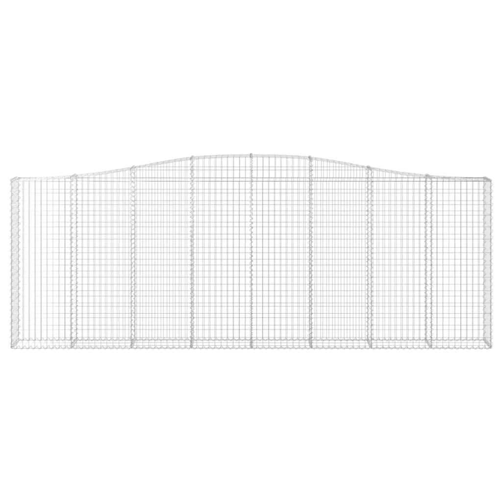 vidaXL Συρματοκιβώτια Τοξωτά 10 τεμ. 400x30x140/160 εκ. Γαλβαν. Ατσάλι - Image 4
