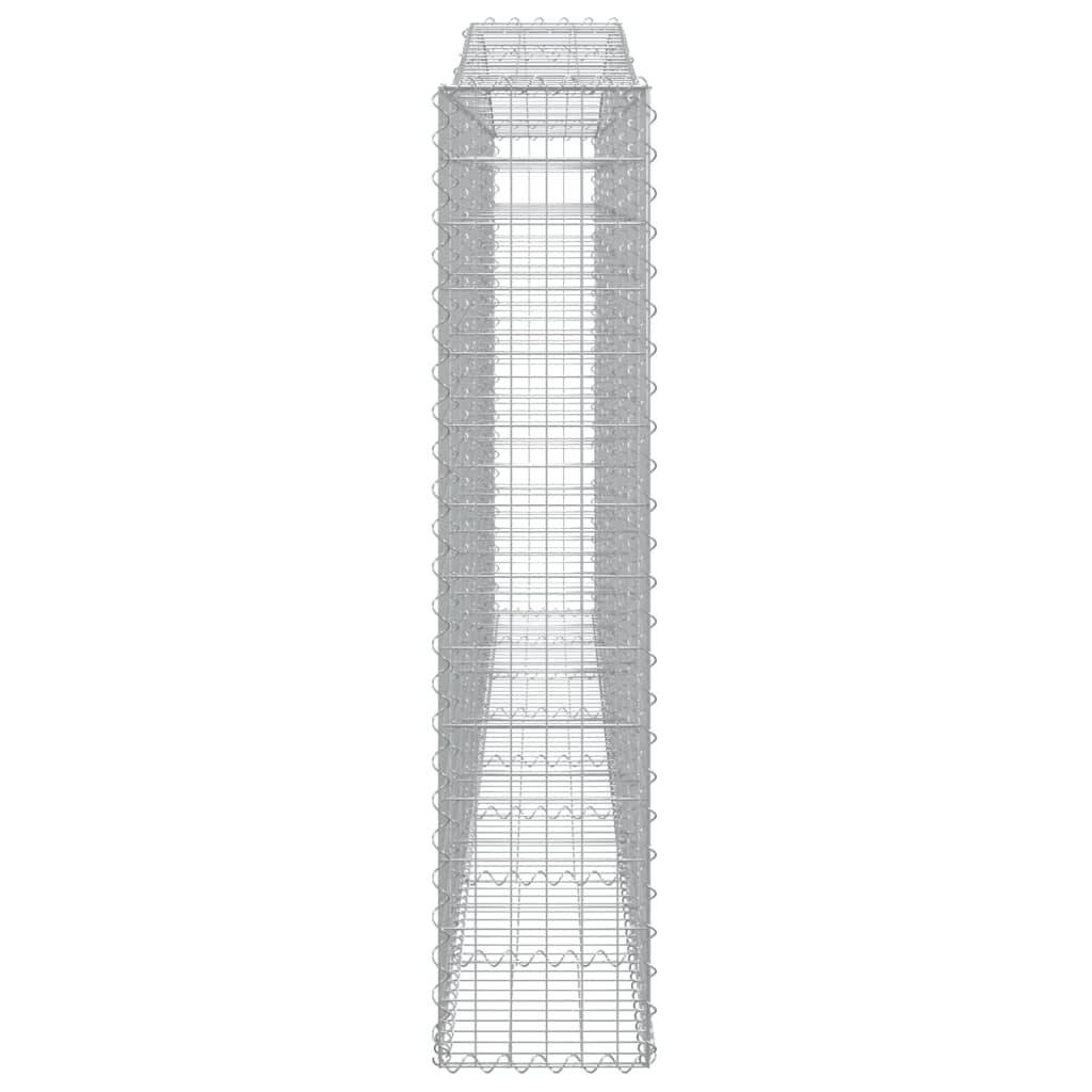 vidaXL Συρματοκιβώτια Τοξωτά 10 τεμ. 400x30x140/160 εκ. Γαλβαν. Ατσάλι - Image 5