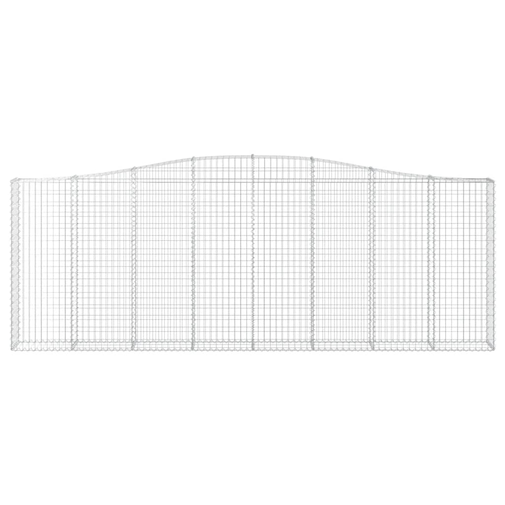 vidaXL Συρματοκιβώτια Τοξωτά 15 τεμ. 400x30x140/160 εκ. Γαλβαν. Ατσάλι - Image 4