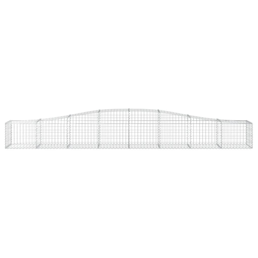 vidaXL Συρματοκιβώτια Τοξωτά 20 τεμ. 400x50x40/60 εκ. Γαλβαν. Ατσάλι - Image 4
