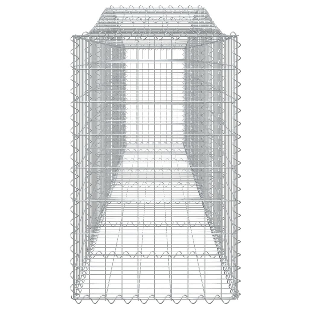 vidaXL Συρματοκιβώτια Τοξωτά 4 τεμ. 400x50x80/100 εκ. Γαλβαν. Ατσάλι - Image 5