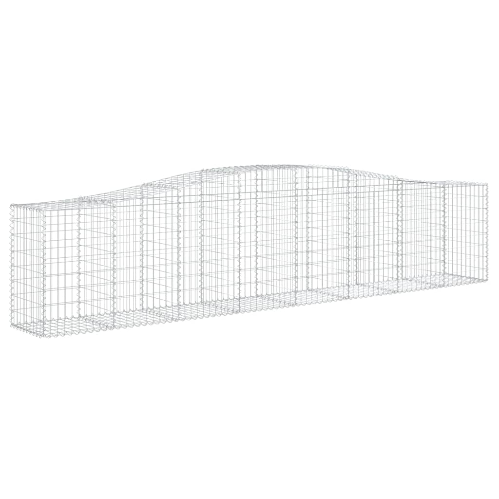 vidaXL Συρματοκιβώτια Τοξωτά 9 τεμ. 400x50x80/100 εκ. Γαλβαν. Ατσάλι - Image 3