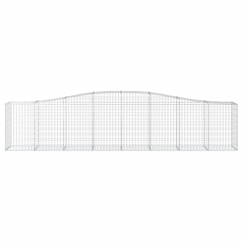 vidaXL Συρματοκιβώτια Τοξωτά 9 τεμ. 400x50x80/100 εκ. Γαλβαν. Ατσάλι - Image 4