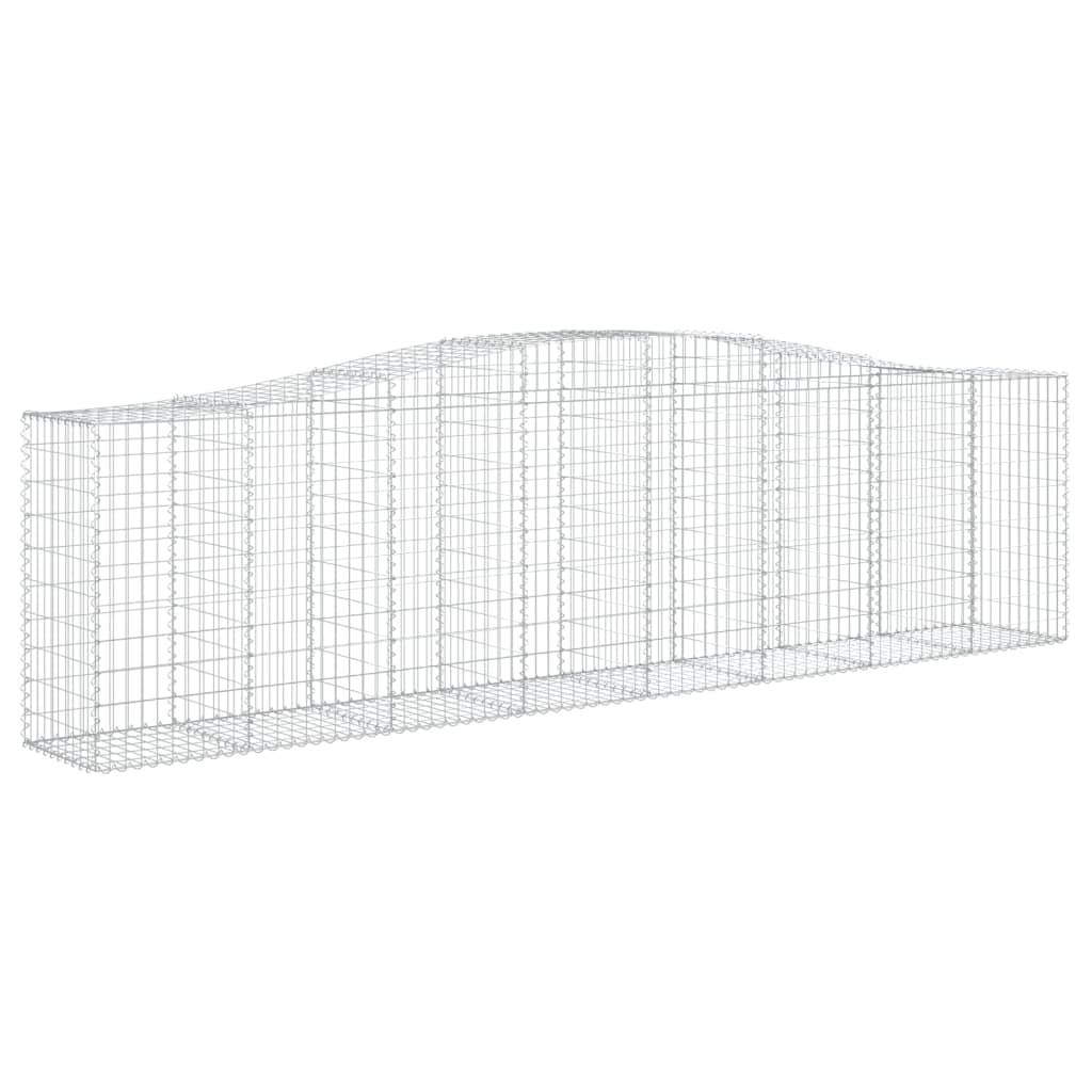 vidaXL Συρματοκιβώτια Τοξωτά 10 τεμ. 400x50x100/120 εκ. Γαλβαν. Ατσάλι - Image 3
