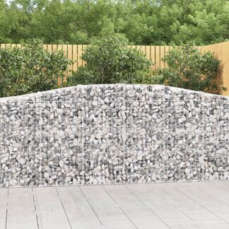 vidaXL Συρματοκιβώτια Τοξωτά 15 τεμ. 400x50x100/120 εκ. Γαλβαν. Ατσάλι