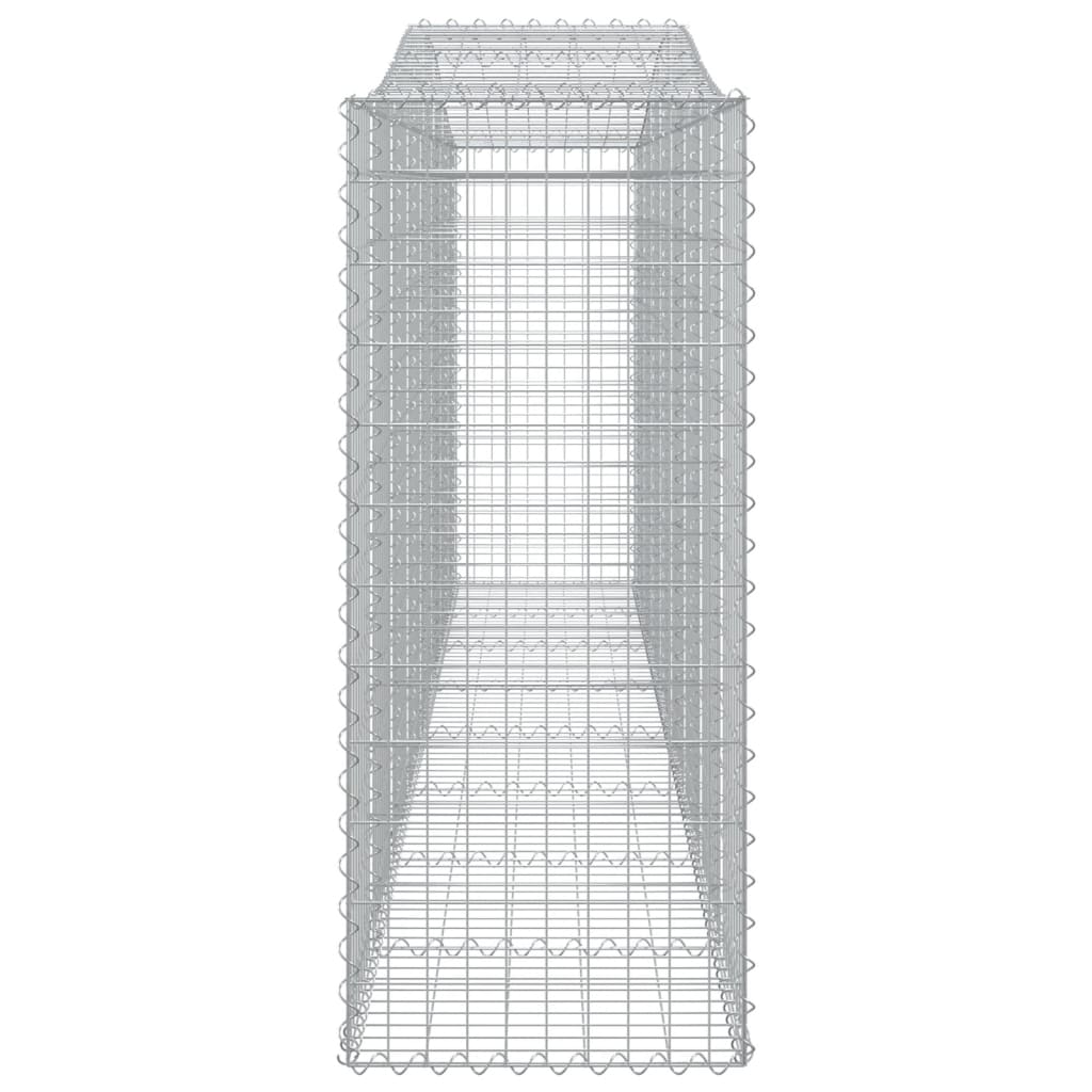 vidaXL Συρματοκιβώτια Τοξωτά 4 τεμ. 400x50x120/140 εκ. Γαλβαν. Ατσάλι - Image 5