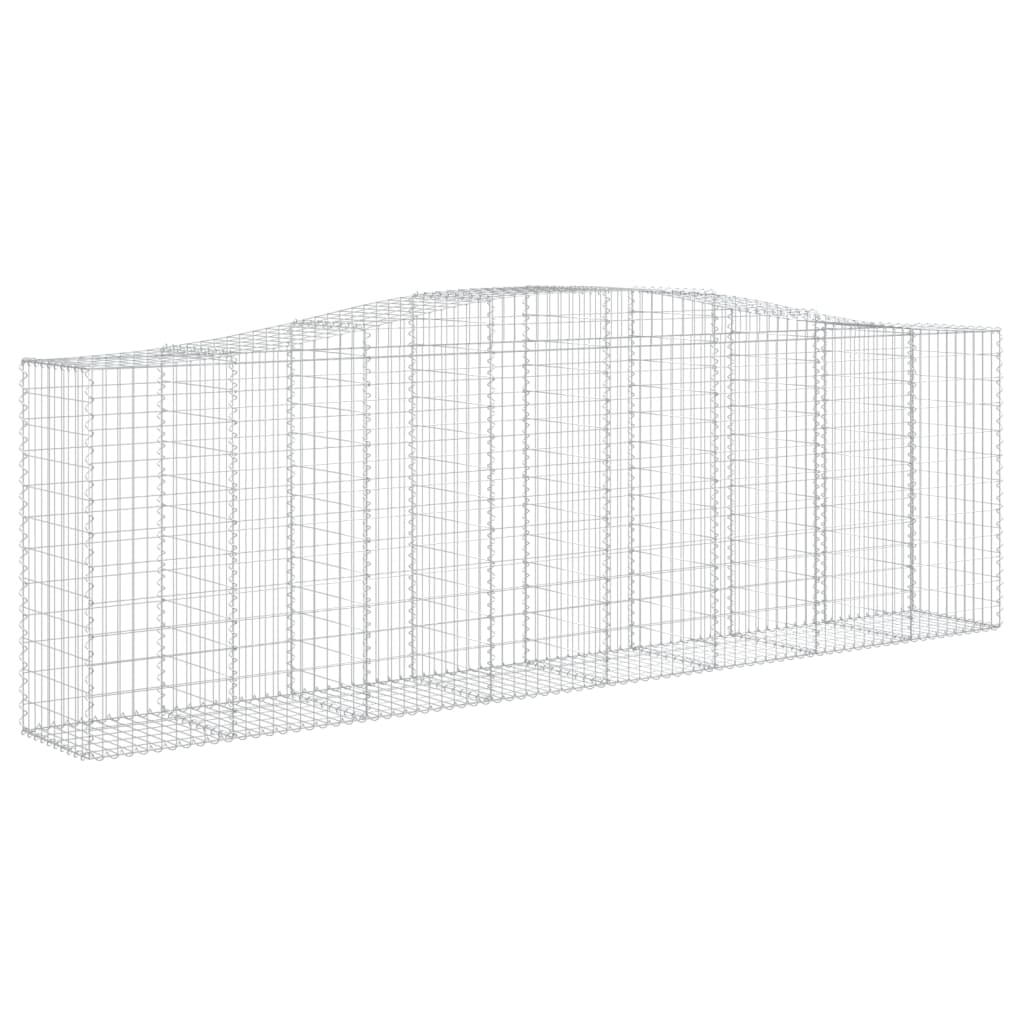 vidaXL Συρματοκιβώτια Τοξωτά 9 τεμ. 400x50x120/140 εκ. Γαλβαν. Ατσάλι - Image 3