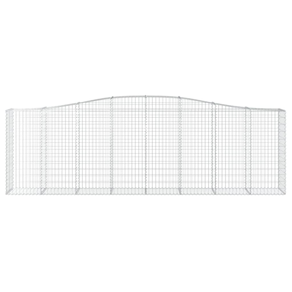 vidaXL Συρματοκιβώτια Τοξωτά 9 τεμ. 400x50x120/140 εκ. Γαλβαν. Ατσάλι - Image 4