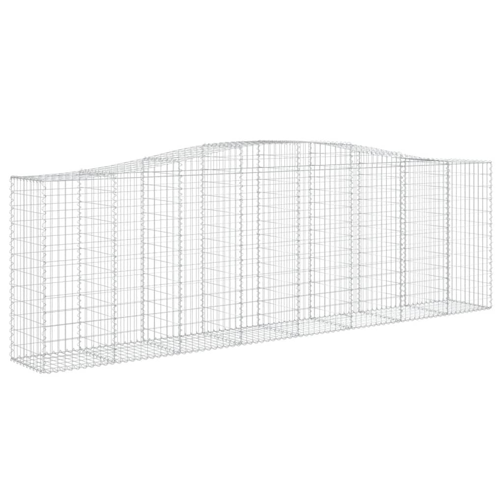 vidaXL Συρματοκιβώτια Τοξωτά 10 τεμ. 400x50x120/140 εκ. Γαλβαν. Ατσάλι - Image 3
