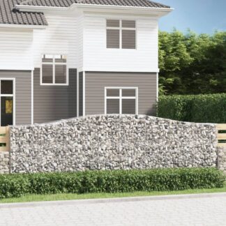 vidaXL Συρματοκιβώτια Τοξωτά 20 τεμ. 400x50x120/140 εκ. Γαλβαν. Ατσάλι