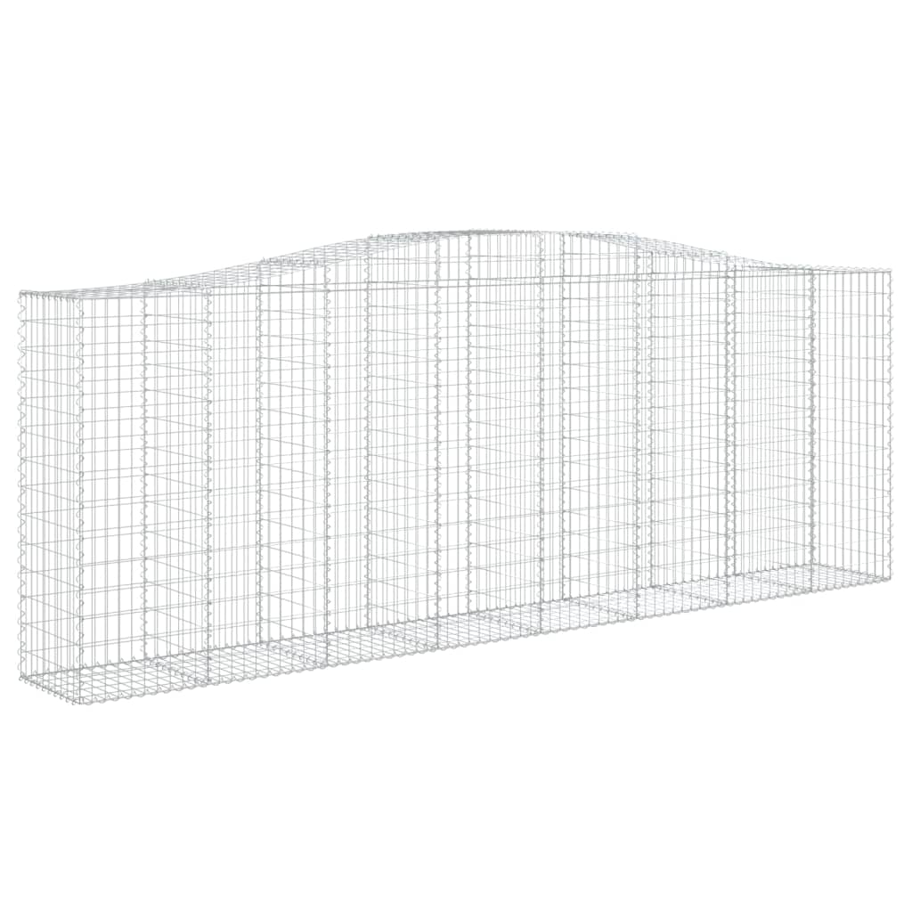 vidaXL Συρματοκιβώτια Τοξωτά 10 τεμ. 400x50x140/160 εκ. Γαλβαν. Ατσάλι - Image 3
