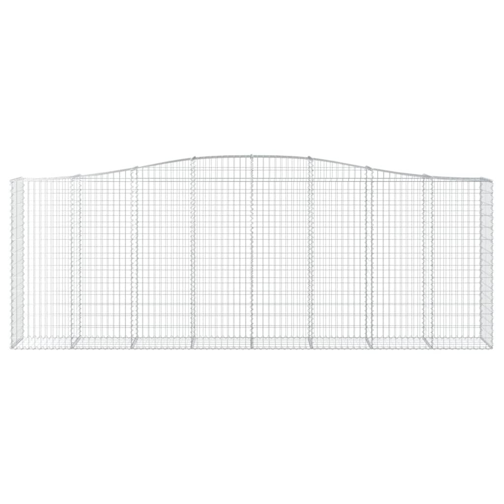 vidaXL Συρματοκιβώτια Τοξωτά 15 τεμ. 400x50x140/160 εκ. Γαλβαν. Ατσάλι - Image 4