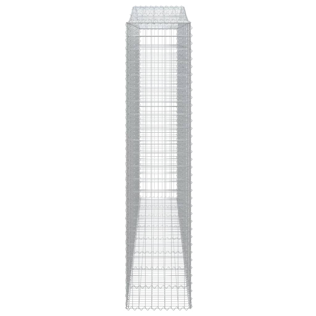 vidaXL Συρματοκιβώτια Τοξωτά 3 τεμ. 400x50x220/240 εκ. Γαλβαν. Ατσάλι - Image 5