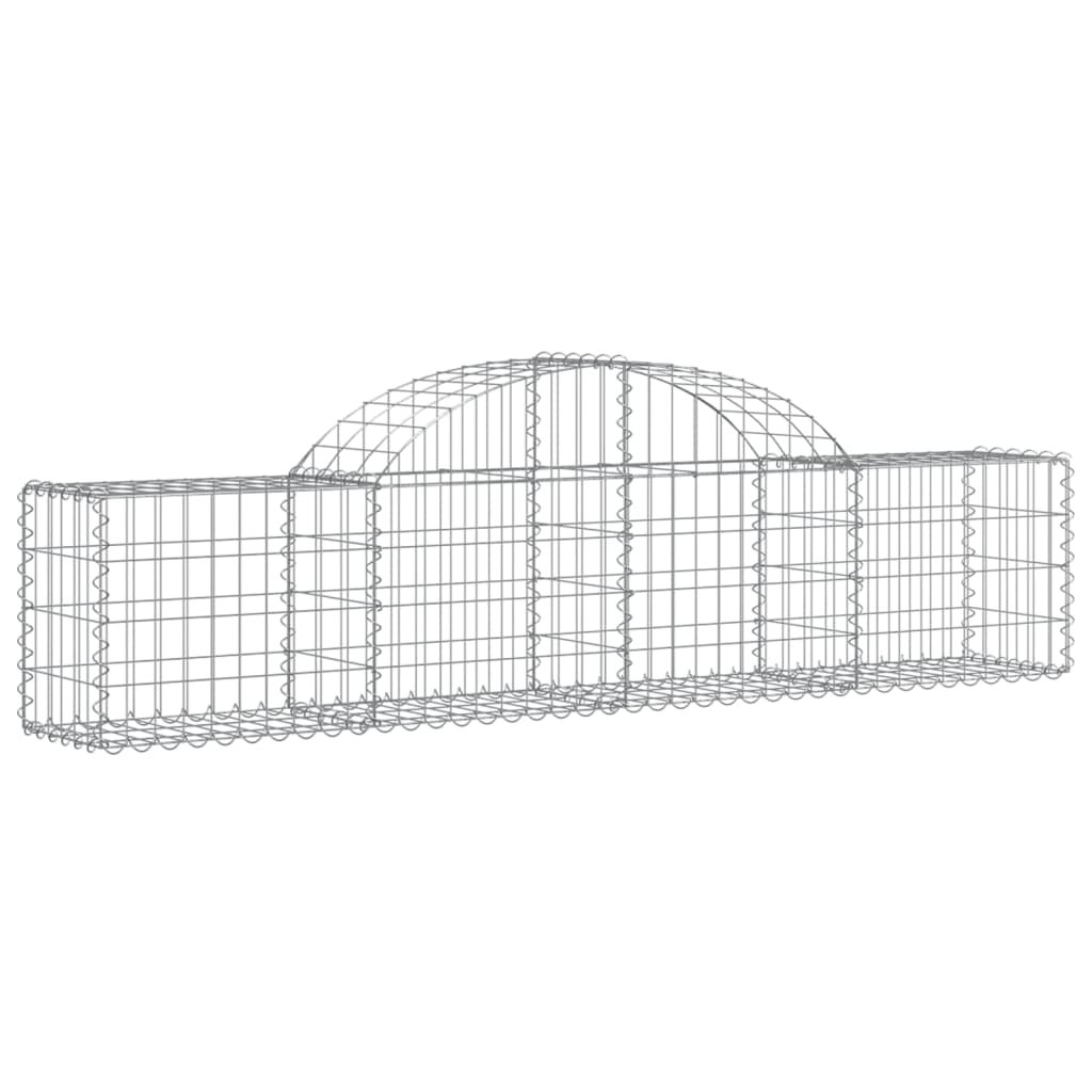 vidaXL Συρματοκιβώτια Τοξωτά 3 τεμ. 200x30x40/60 εκ. Γαλβαν. Ατσάλι - Image 3