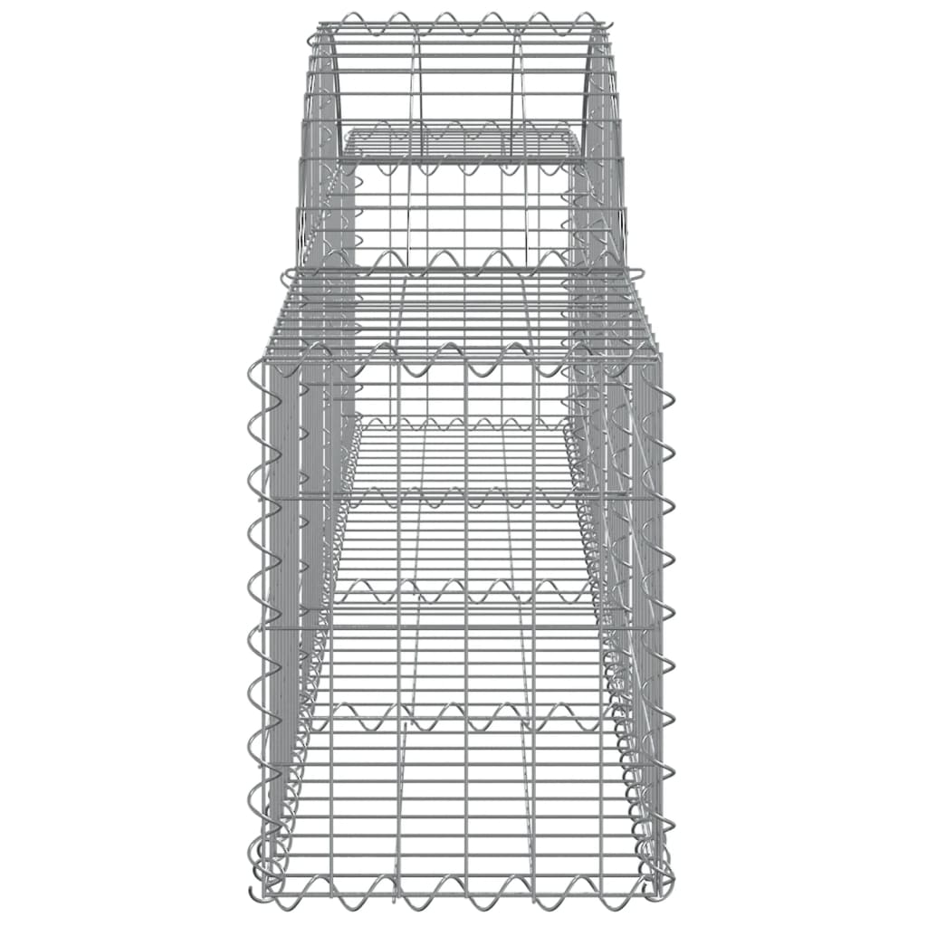 vidaXL Συρματοκιβώτια Τοξωτά 3 τεμ. 200x30x40/60 εκ. Γαλβαν. Ατσάλι - Image 5