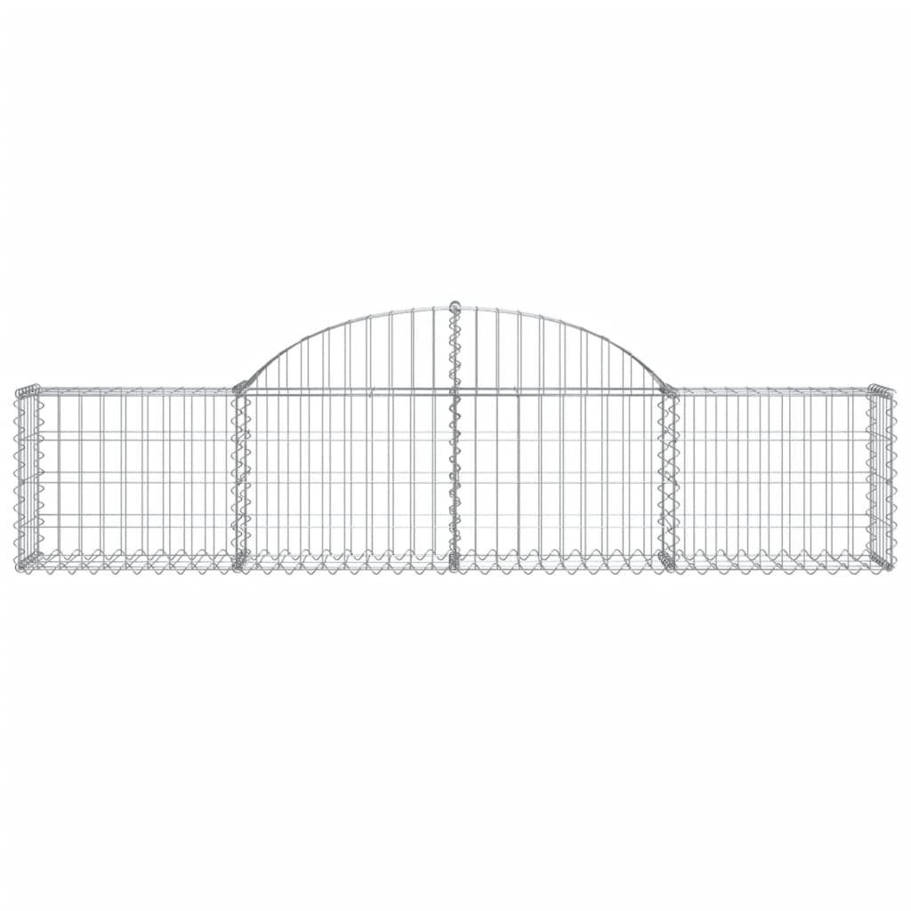 vidaXL Συρματοκιβώτια Τοξωτά 6 τεμ. 200x30x40/60 εκ. Γαλβαν. Ατσάλι - Image 4