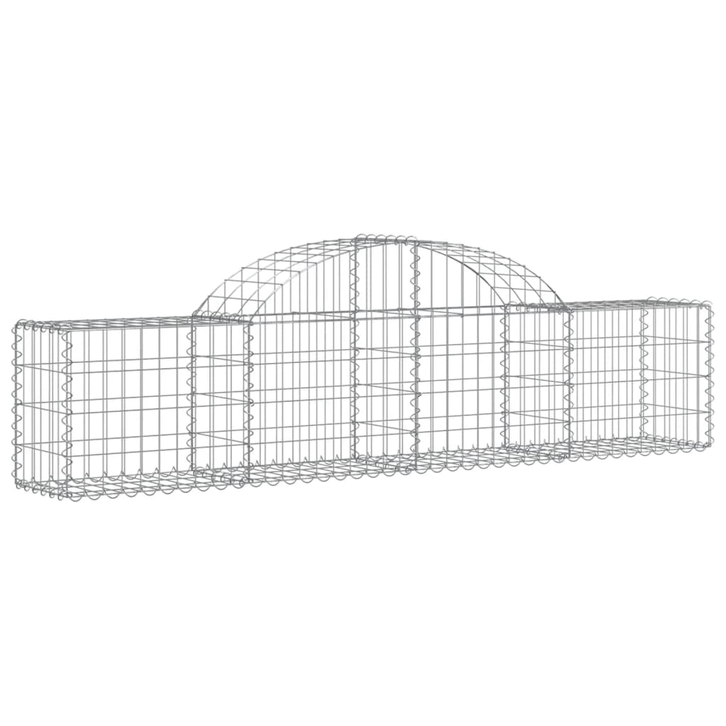 vidaXL Συρματοκιβώτια Τοξωτά 8 τεμ. 200x30x40/60 εκ. Γαλβαν. Ατσάλι - Image 3