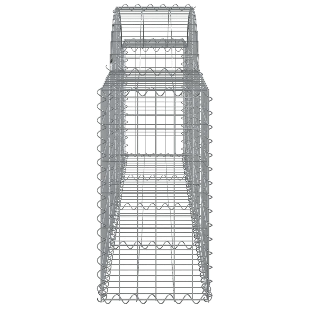 vidaXL Συρματοκιβώτια Τοξωτά 8 τεμ. 200x30x60/80 εκ. Γαλβαν. Ατσάλι - Image 5