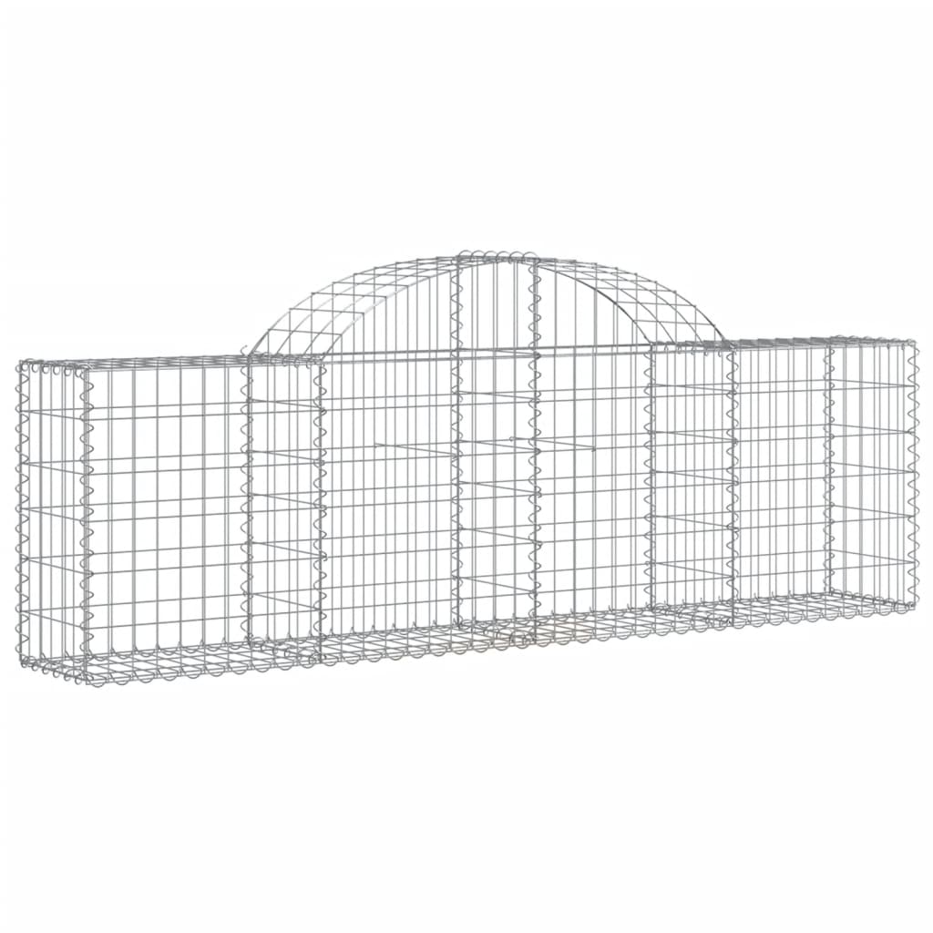 vidaXL Συρματοκιβώτια Τοξωτά 11 τεμ. 200x30x60/80 εκ. Γαλβαν. Ατσάλι - Image 3