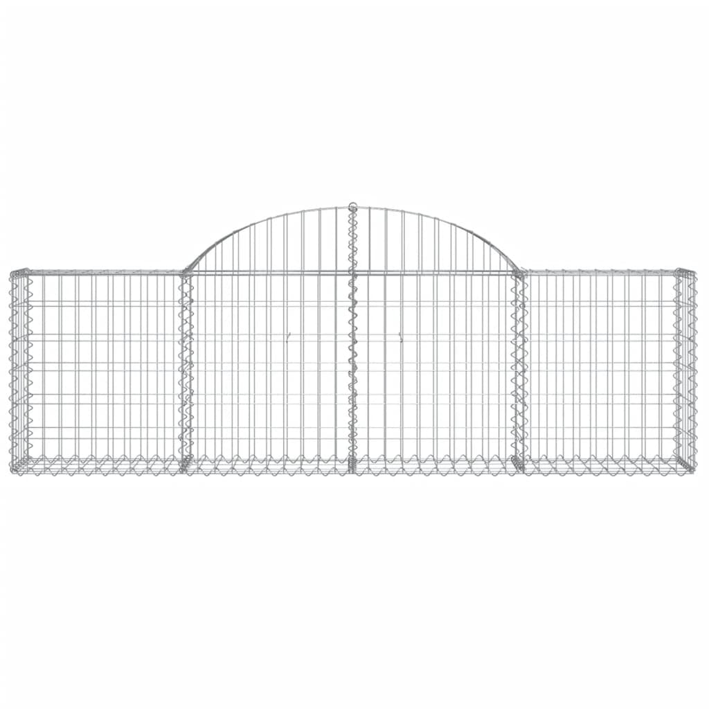 vidaXL Συρματοκιβώτια Τοξωτά 13 τεμ. 200x30x60/80 εκ. Γαλβαν. Ατσάλι - Image 4