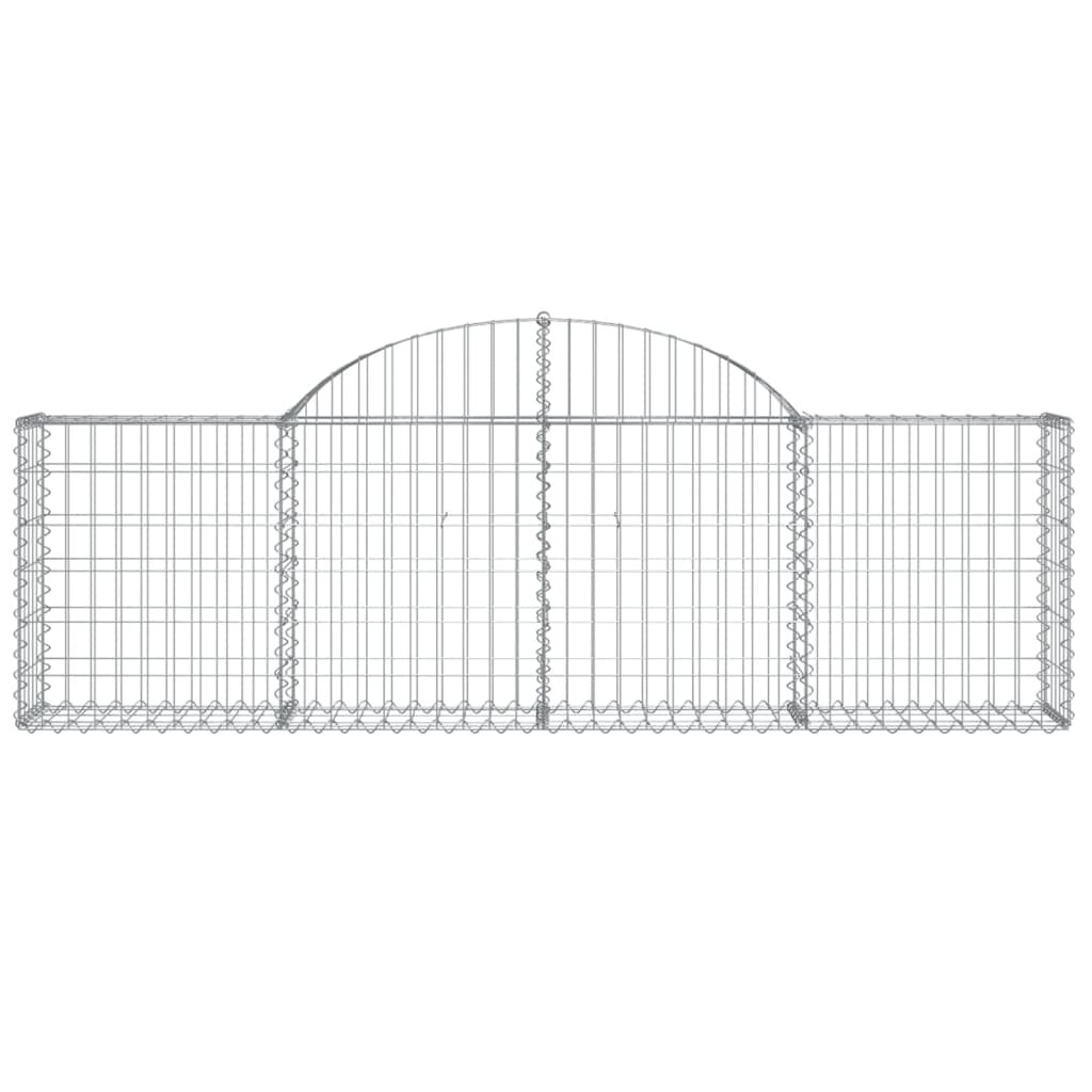 vidaXL Συρματοκιβώτια Τοξωτά 14 τεμ. 200x30x60/80 εκ. Γαλβαν. Ατσάλι - Image 4