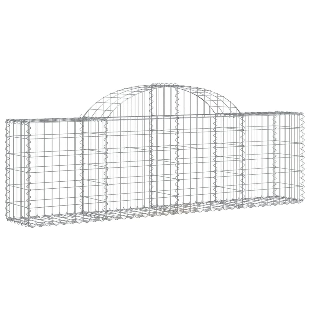 vidaXL Συρματοκιβώτια Τοξωτά 30 τεμ. 200x30x60/80 εκ. Γαλβαν. Ατσάλι - Image 3