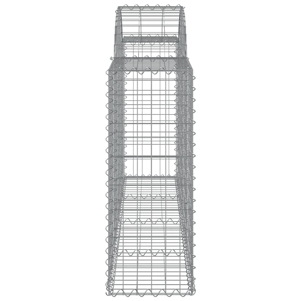 vidaXL Συρματοκιβώτια Τοξωτά 4 τεμ. 200x30x80/100 εκ. Γαλβαν. Ατσάλι - Image 5