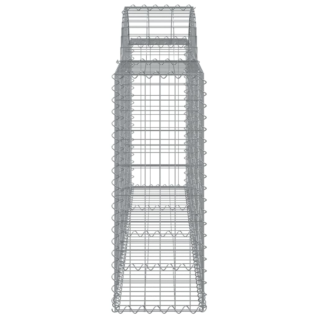 vidaXL Συρματοκιβώτια Τοξωτά 9 τεμ. 200x30x80/100 εκ. Γαλβαν. Ατσάλι - Image 5