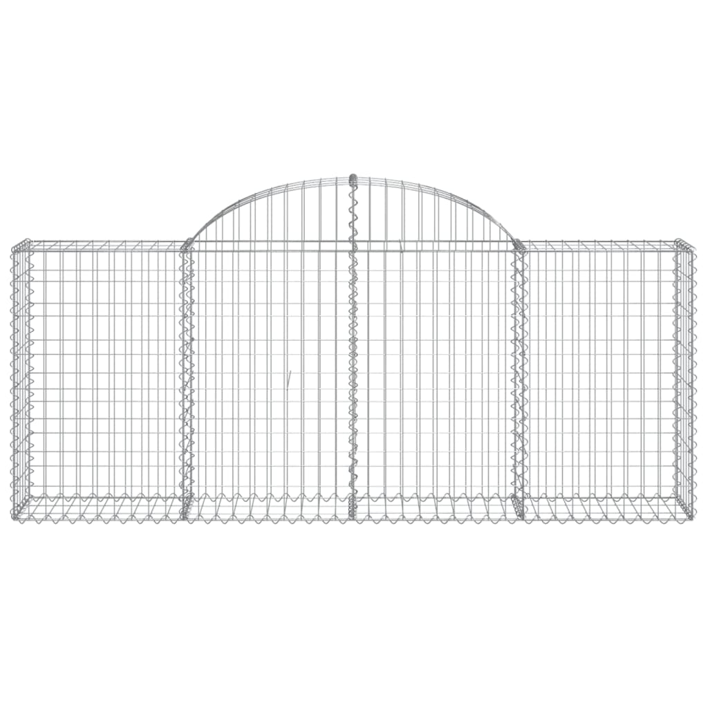 vidaXL Συρματοκιβώτια Τοξωτά 18 τεμ. 200x30x80/100 εκ. Γαλβαν. Ατσάλι - Image 4