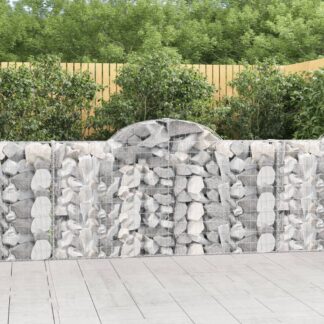vidaXL Συρματοκιβώτια Τοξωτά 20 τεμ. 200x30x100/120 εκ. Γαλβαν. Ατσάλι