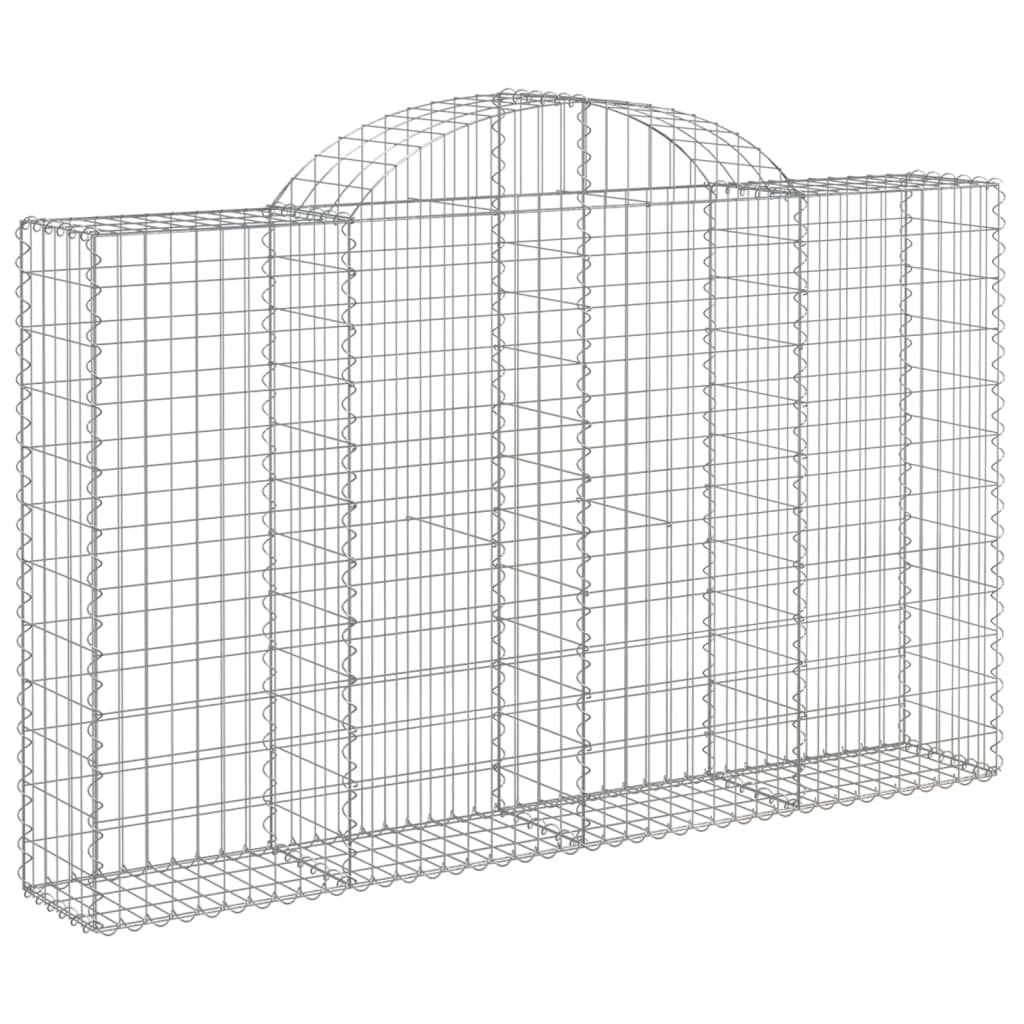 vidaXL Συρματοκιβώτια Τοξωτά 11 τεμ. 200x30x120/140 εκ. Γαλβαν. Ατσάλι - Image 3