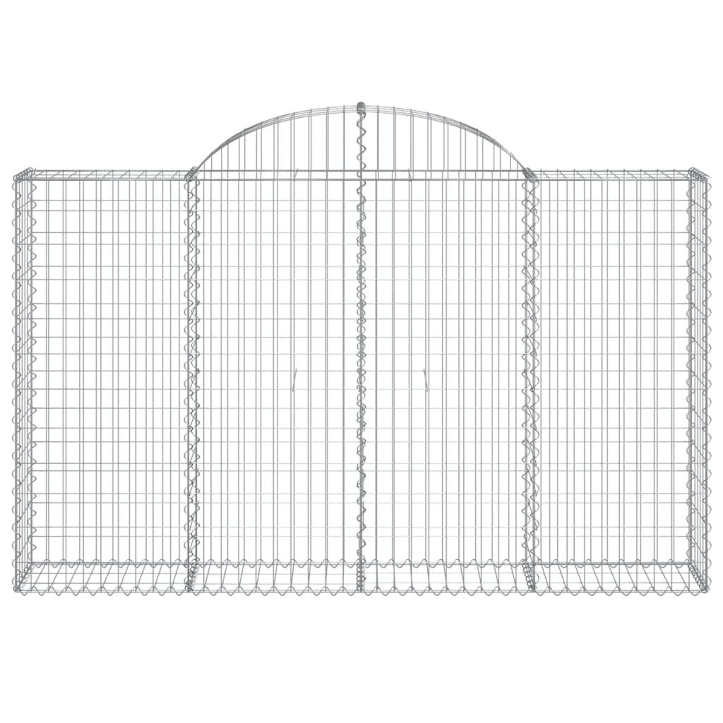 vidaXL Συρματοκιβώτια Τοξωτά 18 τεμ. 200x30x120/140 εκ. Γαλβαν. Ατσάλι - Image 4