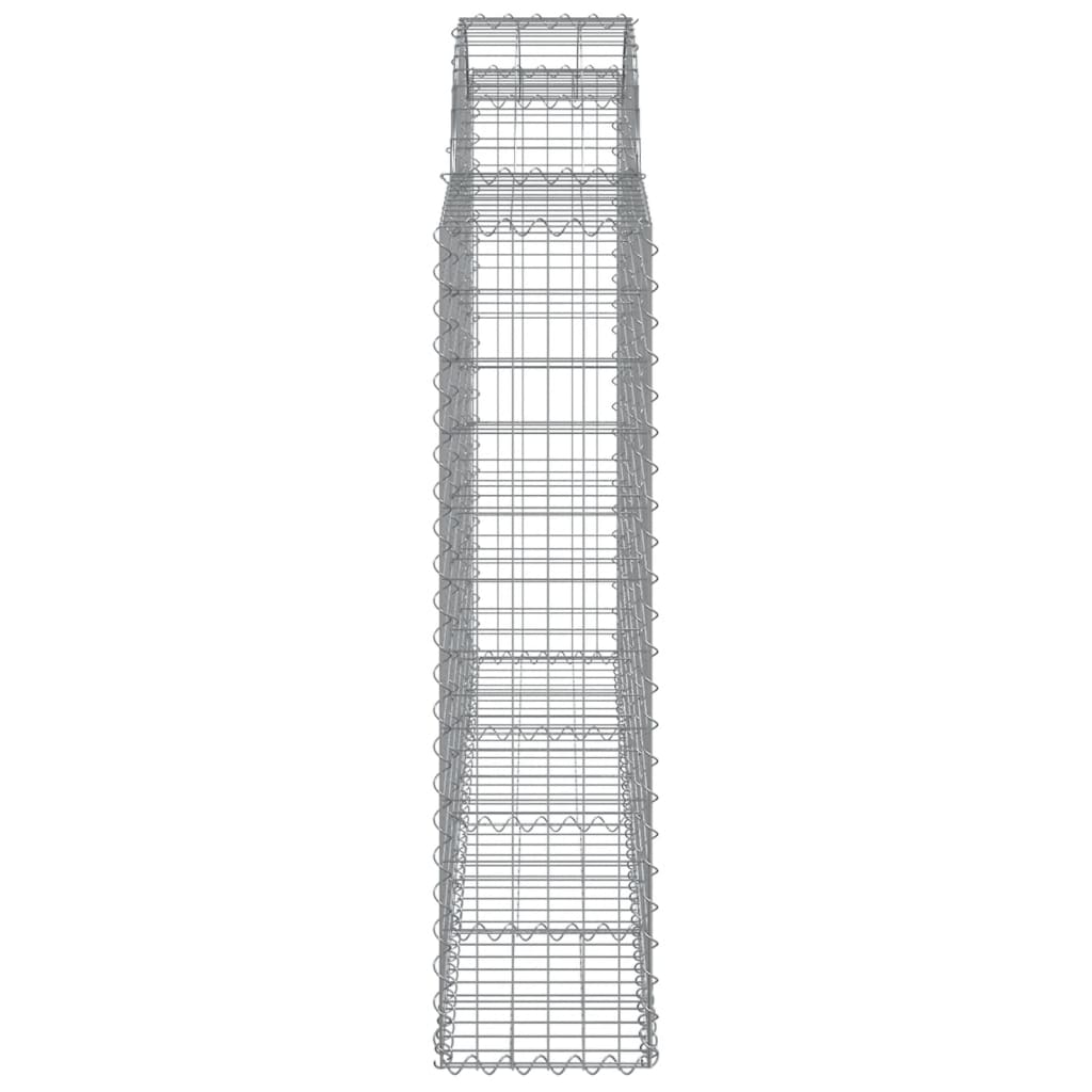 vidaXL Συρματοκιβώτια Τοξωτά 18 τεμ. 200x30x120/140 εκ. Γαλβαν. Ατσάλι - Image 5