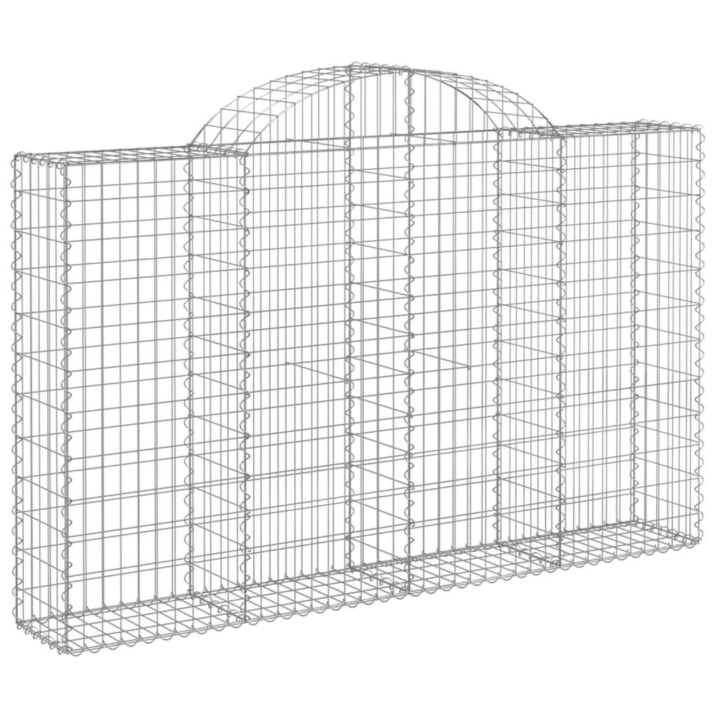 vidaXL Συρματοκιβώτια Τοξωτά 30 τεμ. 200x30x120/140 εκ. Γαλβαν. Ατσάλι - Image 3