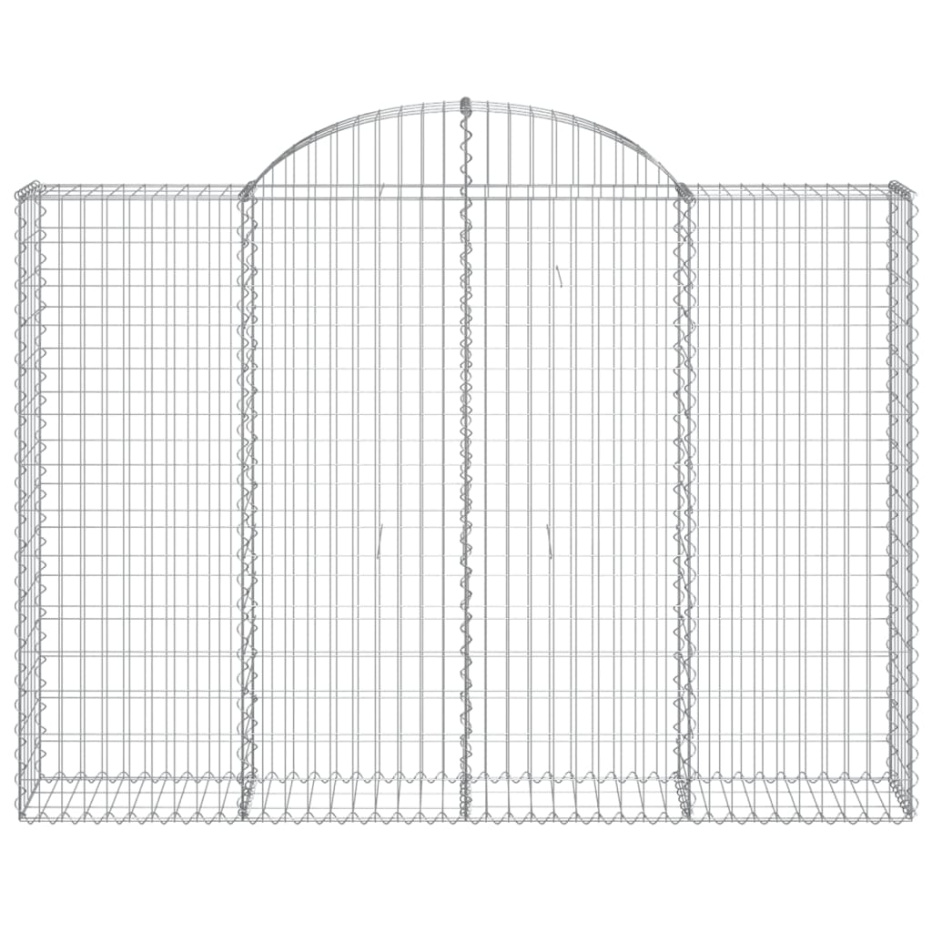 vidaXL Συρματοκιβώτια Τοξωτά 7 τεμ. 200x30x140/160 εκ. Γαλβαν. Ατσάλι - Image 4