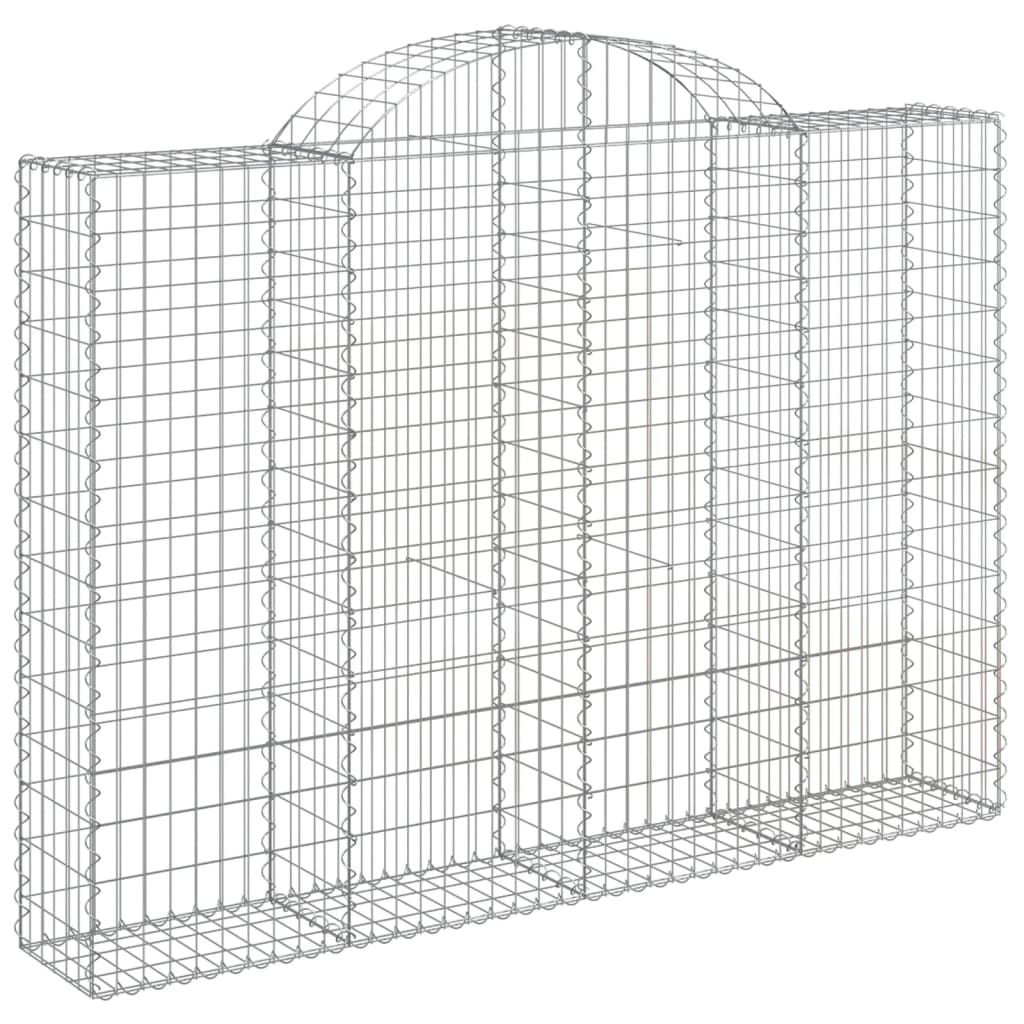 vidaXL Συρματοκιβώτια Τοξωτά 11 τεμ. 200x30x140/160 εκ. Γαλβαν. Ατσάλι - Image 3