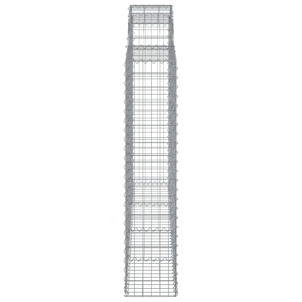 vidaXL Συρματοκιβώτια Τοξωτά 11 τεμ. 200x30x140/160 εκ. Γαλβαν. Ατσάλι - Image 5