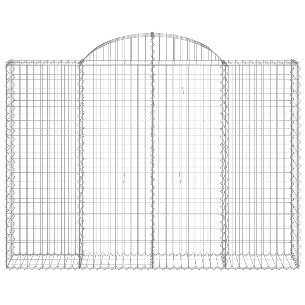 vidaXL Συρματοκιβώτια Τοξωτά 15 τεμ. 200x30x140/160 εκ. Γαλβαν. Ατσάλι - Image 4