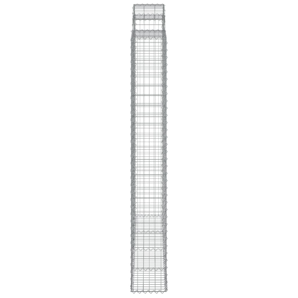 vidaXL Συρματοκιβώτια Τοξωτά 6 τεμ. 200x30x220/240 εκ. Γαλβαν. Ατσάλι - Image 5
