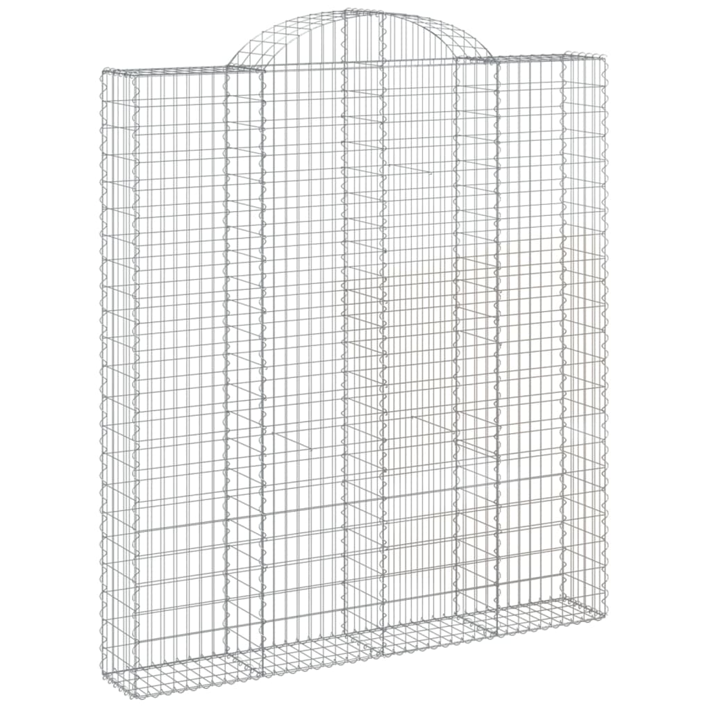 vidaXL Συρματοκιβώτια Τοξωτά 7 τεμ. 200x30x220/240 εκ. Γαλβαν. Ατσάλι - Image 3