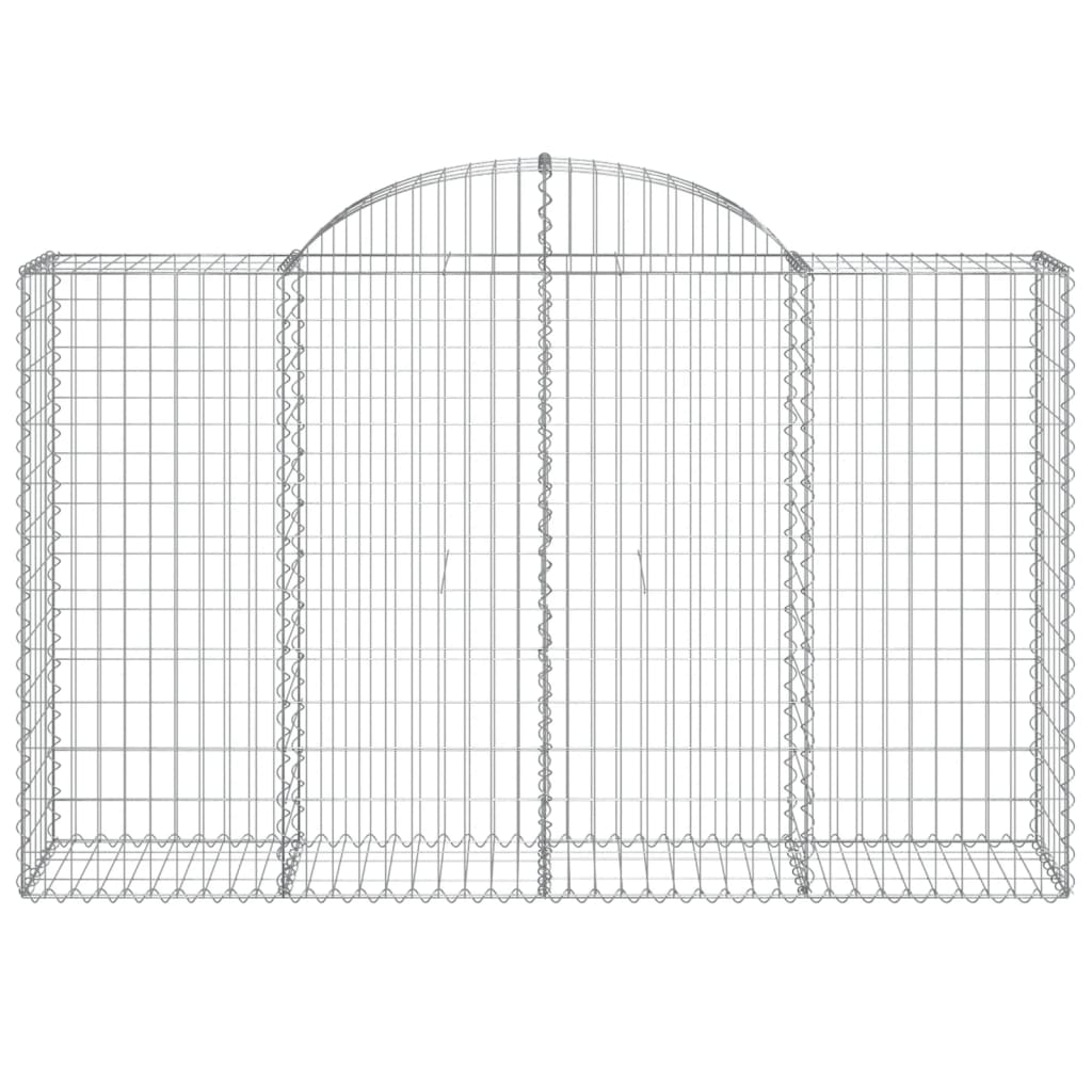 vidaXL Συρματοκιβώτια Τοξωτά 11 τεμ. 200x50x120/140 εκ. Γαλβαν. Ατσάλι - Image 4