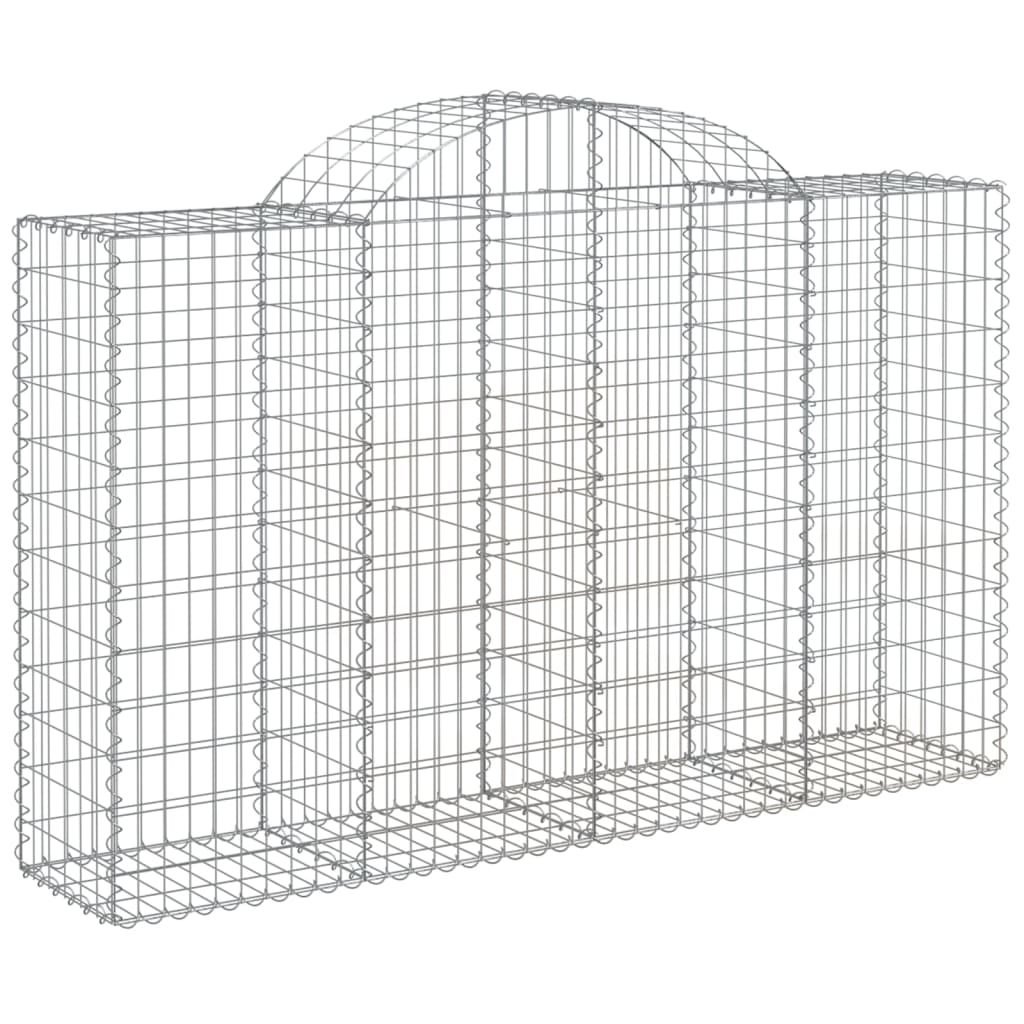 vidaXL Συρματοκιβώτια Τοξωτά 30 τεμ. 200x50x120/140 εκ. Γαλβαν. Ατσάλι - Image 3