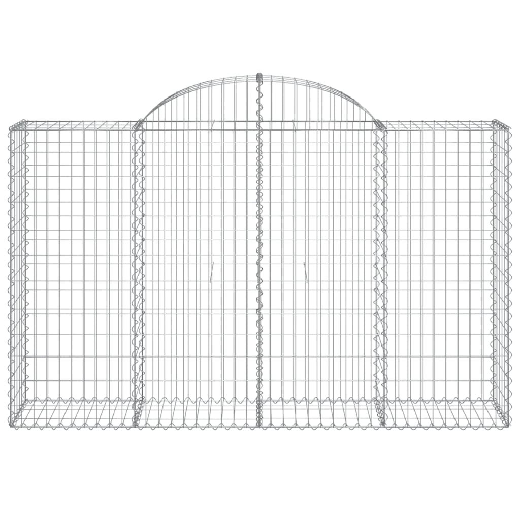vidaXL Συρματοκιβώτια Τοξωτά 30 τεμ. 200x50x120/140 εκ. Γαλβαν. Ατσάλι - Image 4