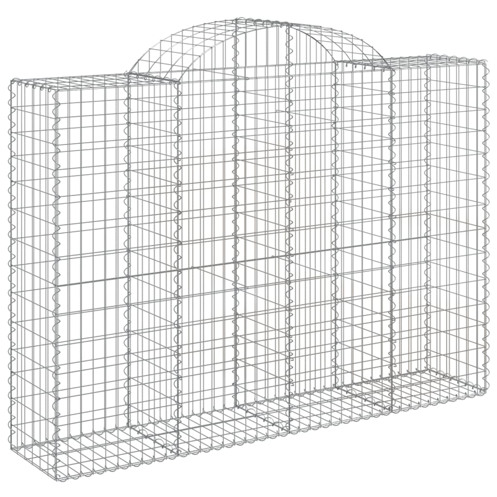 vidaXL Συρματοκιβώτια Τοξωτά 11 τεμ. 200x50x140/160 εκ. Γαλβαν. Ατσάλι - Image 3