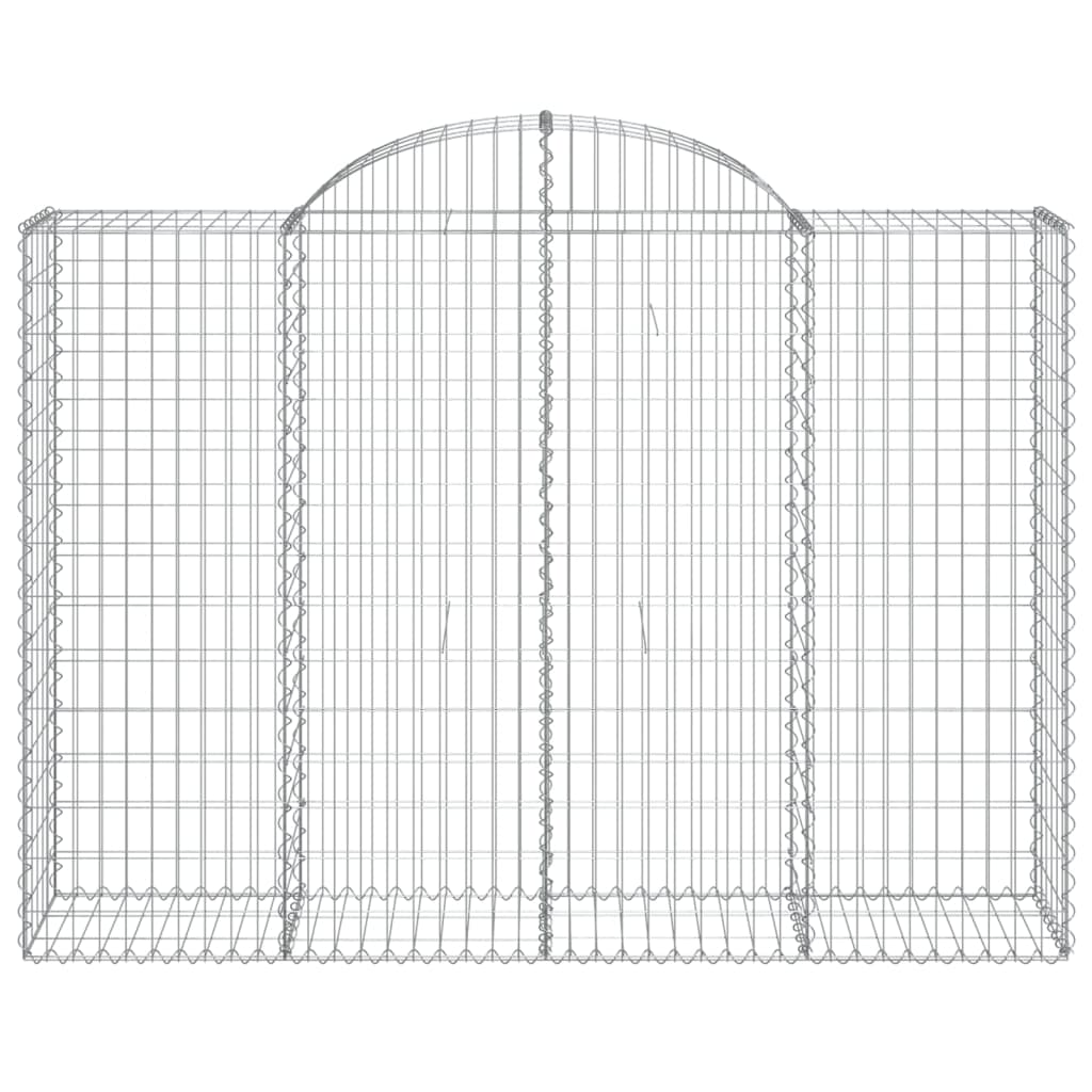 vidaXL Συρματοκιβώτια Τοξωτά 25 τεμ. 200x50x140/160 εκ. Γαλβαν. Ατσάλι - Image 4