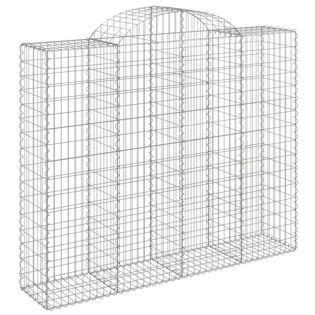 vidaXL Συρματοκιβώτια Τοξωτά 7 τεμ. 200x50x160/180 εκ. Γαλβαν. Ατσάλι - Image 3