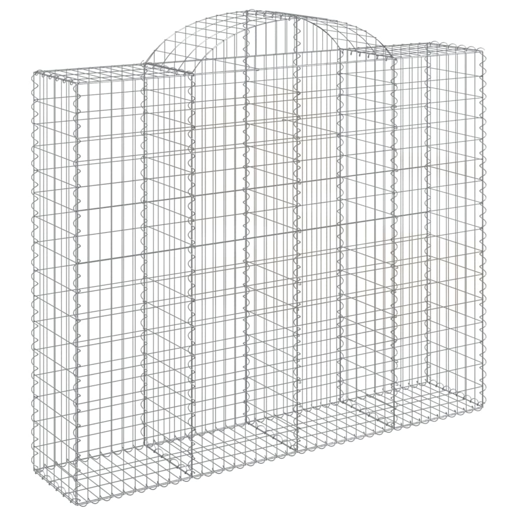 vidaXL Συρματοκιβώτια Τοξωτά 11 τεμ. 200x50x160/180 εκ. Γαλβαν. Ατσάλι - Image 3