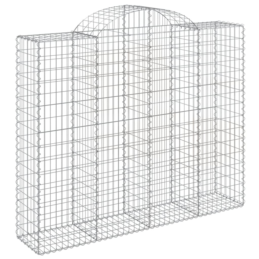 vidaXL Συρματοκιβώτια Τοξωτά 14 τεμ. 200x50x160/180 εκ. Γαλβαν. Ατσάλι - Image 3